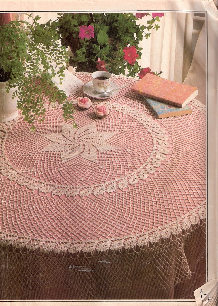 crochet tablecloth designs with instructions