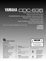 Yamaha cdc 655 service manual