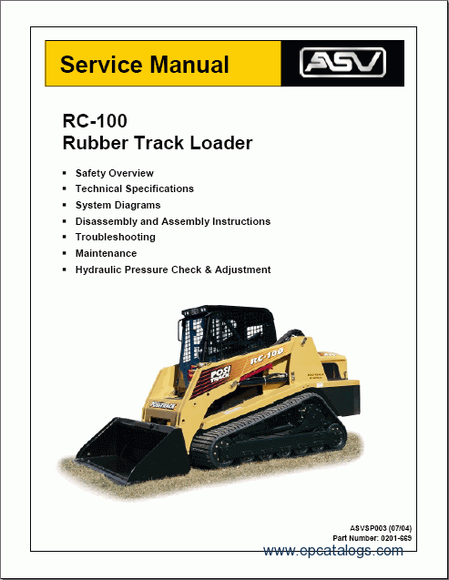 asv rc 60 service manual
