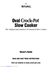 rival crock pot manual pdf