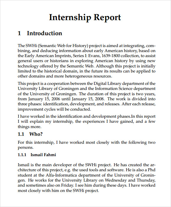 Report writing example pdf for students