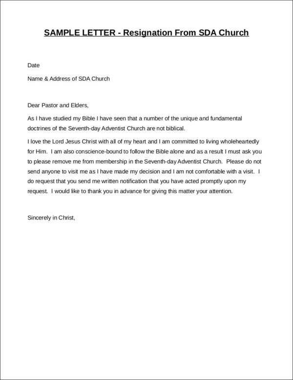 Polite resignation letter sample pdf