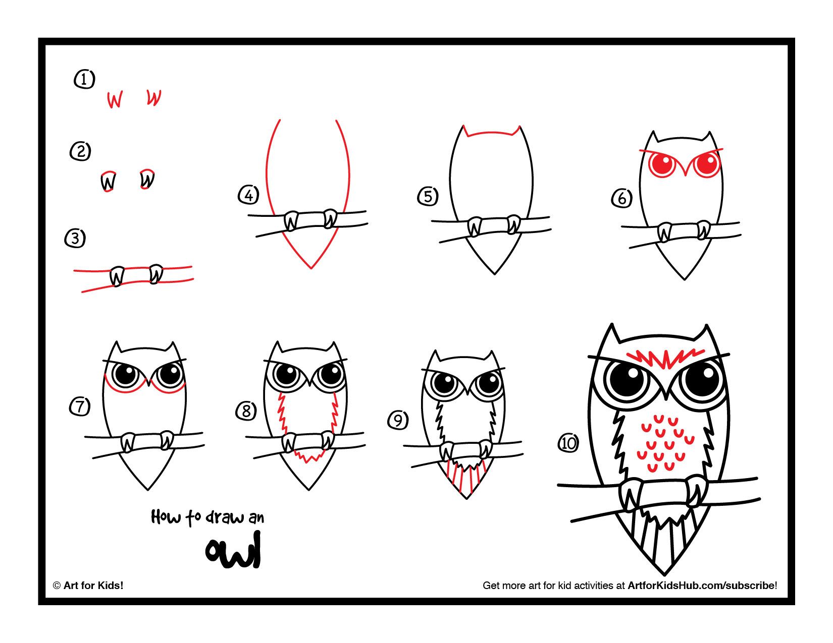 step by step instructions on how to draw