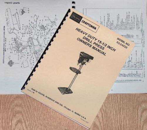 craftsman drill press parts manual