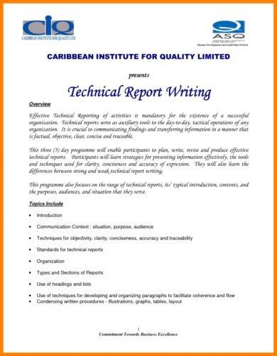Report writing example pdf for students
