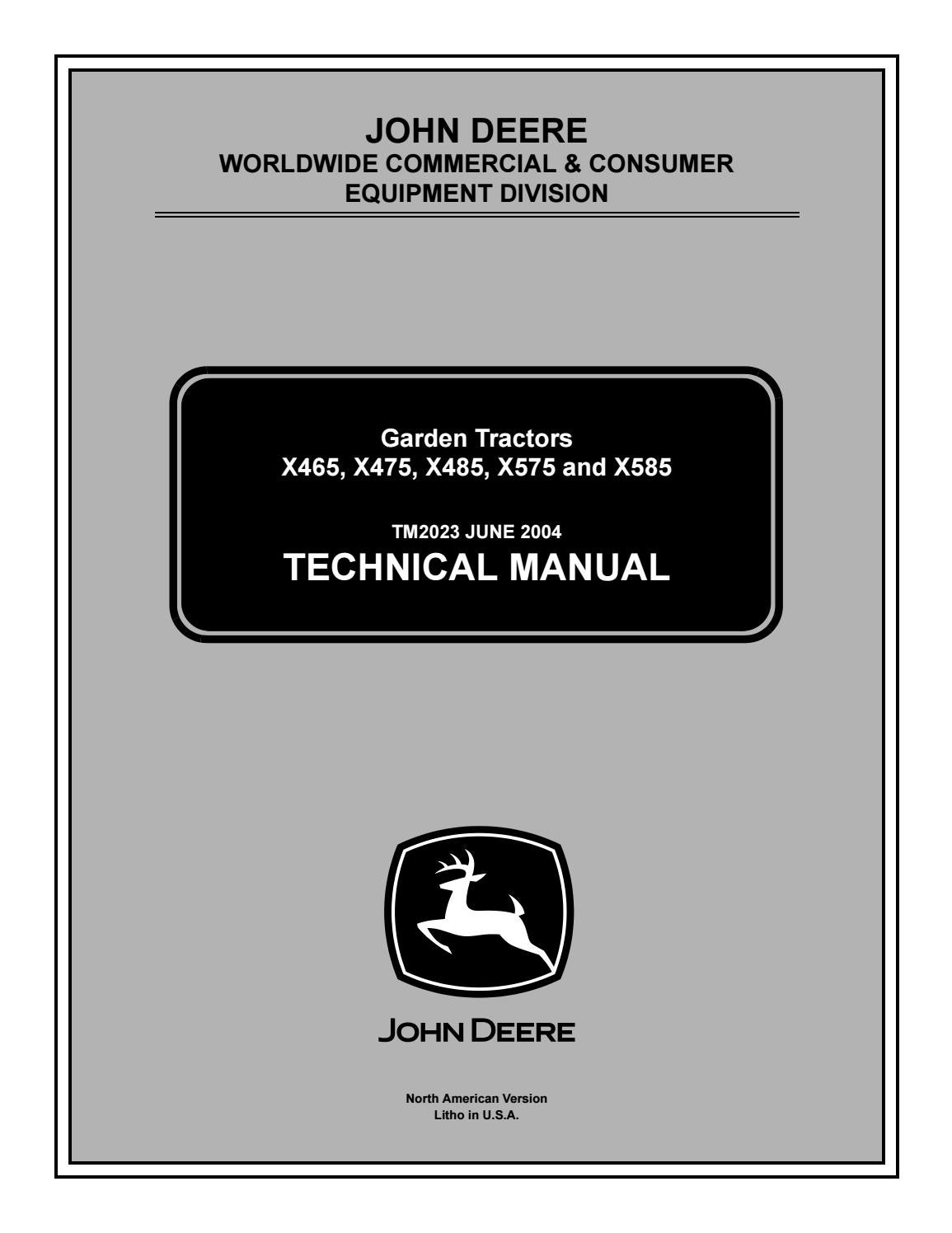 John deere x300 manual pdf