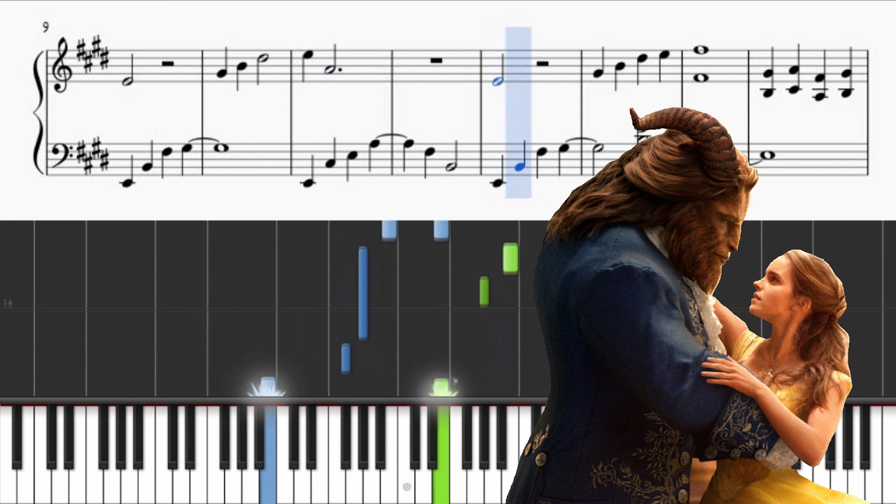 Beauty and the beast piano tutorial