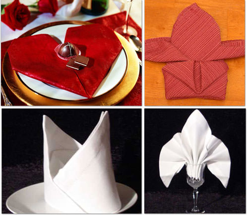 napkin folding instructions heart