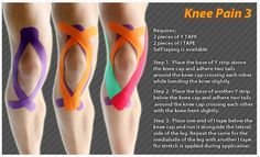 Kinesio tape application for knee