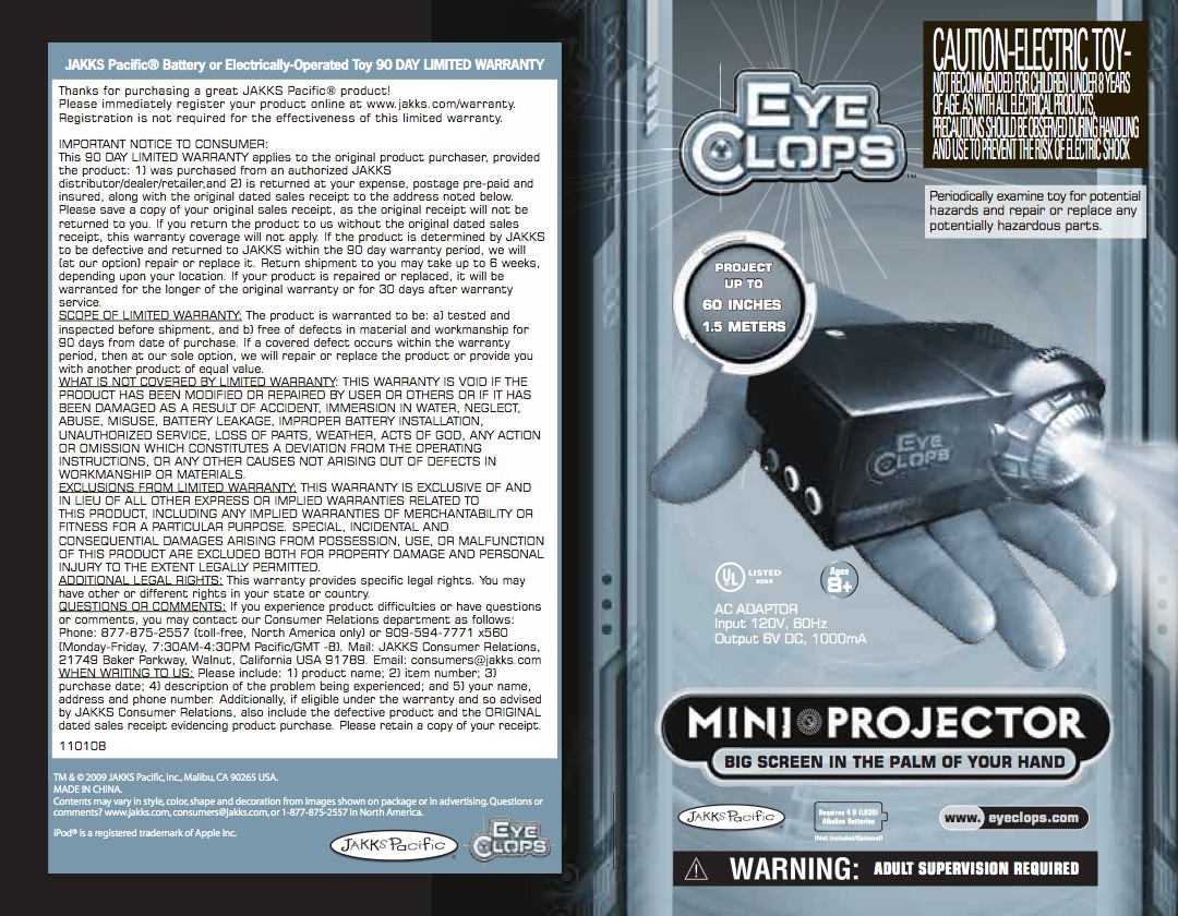 Eyeclops mini projector manual pdf