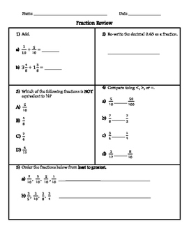 9th grade math review worksheets pdf