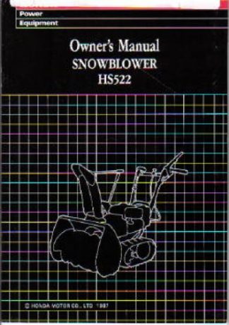 Honda 928 snowblower repair manual