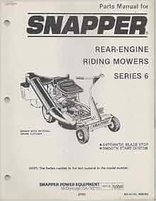 old snapper riding mower manuals