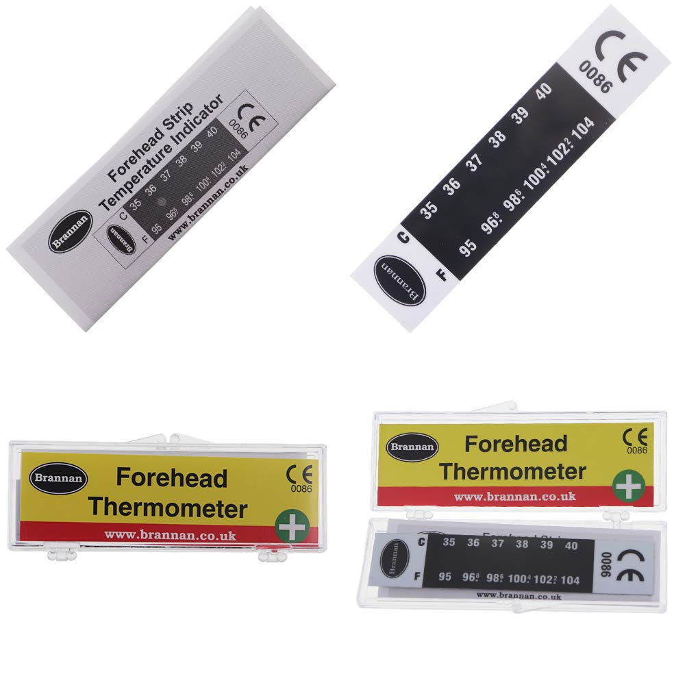 Forehead thermometer strips instructions