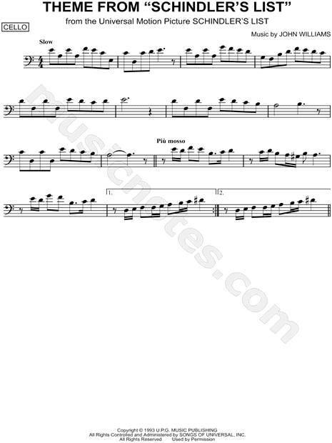 Schindler list violin solo pdf